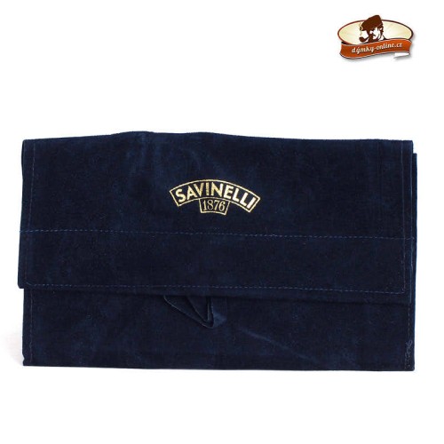 Pouzdro na tabák Savinelli T669 pipe pouch Velvet/1 blue