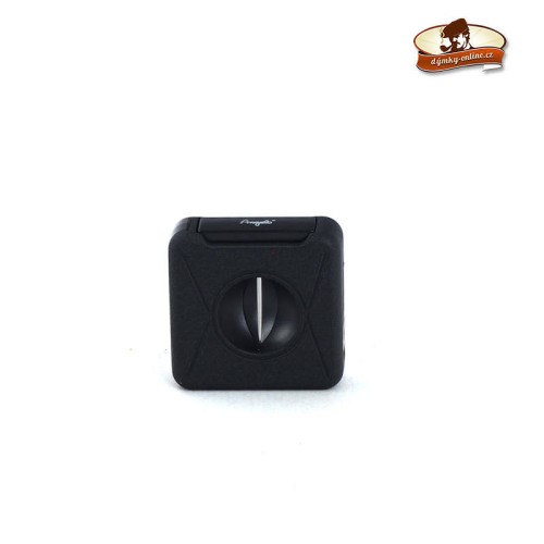 Doutníkový ořezávač Angelo V-Cut, vyštípávač, 23mm, black   (500063)