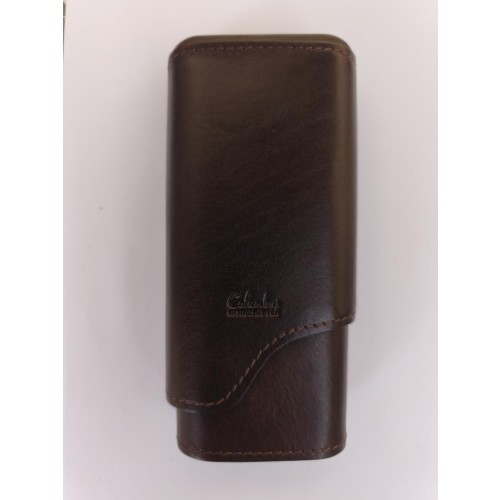 Pouzdro kožené Es CO1326 cigar case leather Tan long Sixty/3