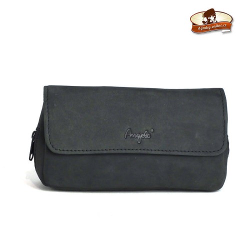 Pouzdro na 1 dýmku Leather, černé   (33324)
