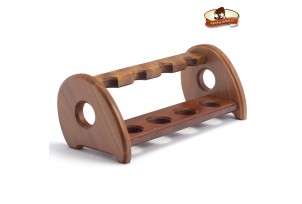 Stojánek na čtyři dýmky světle hnědý