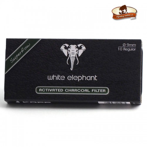 Filtry dýmky White Elephant uhlíkové  9 mm