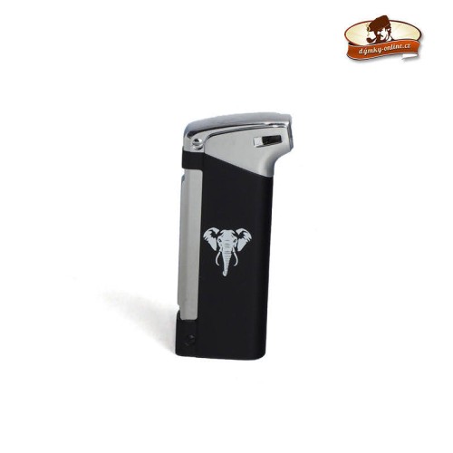 Dýmkový zapalovač WE pipe lighter metal piezo Black 17001