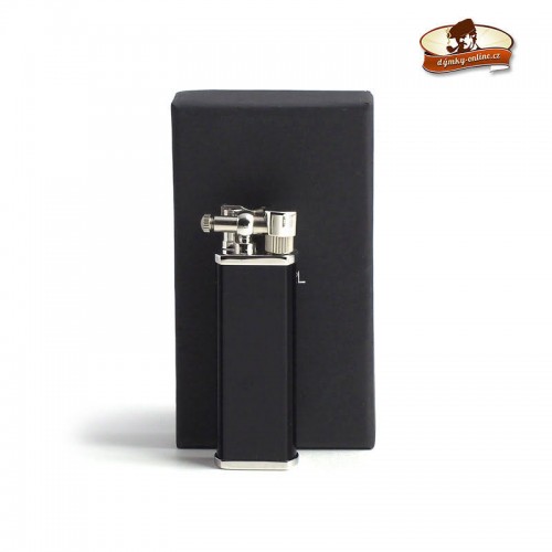Dýmkový zapalovač  Tsubota pipe lighter flame Bollbo SV Gloss black 2-31903-10