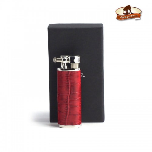 Dýmkový zapalovač  Tsubota cig.lighter Quest Croco red 2-16427-20