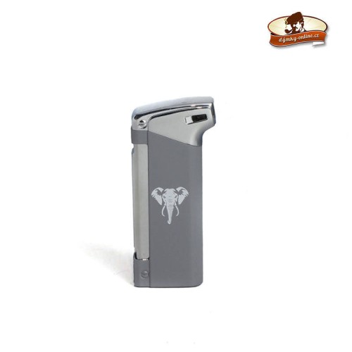 Dýmkový zapalovač WE pipe lighter metal piezo Grey 17001