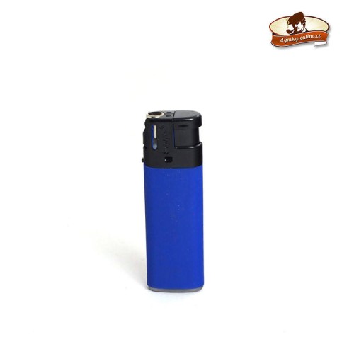 Dýmkový plynový zapalovač modrý