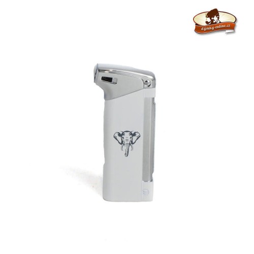 Dýmkový zapalovač WE pipe lighter metal piezo White 17001