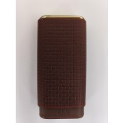 Pouzdro kožené Es CO1326 cigar case leather Brown long Sixty/3