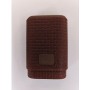Pouzdro kožené Es CO1324 cig.case leather Brown short Sixty/3