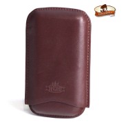 Toscano cigar case/3 dark brown 1108205